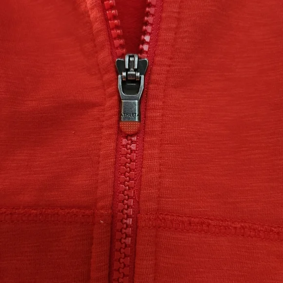 Athleta Zip Up Hoodie, Full Length XXS, red - Picture 6 of 12